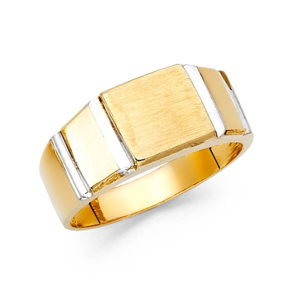 14K Yellow Gold Men's Ring